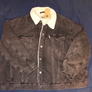 Levis Silver Tab Trucker Jacket Sherpa lined XXL